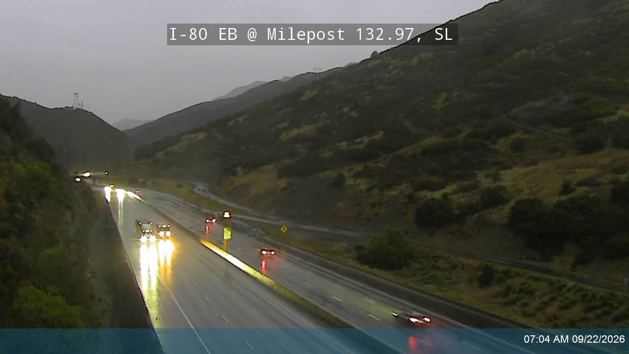 I-80 / Parleys Canyon EB @ Milepost 132.97, SL