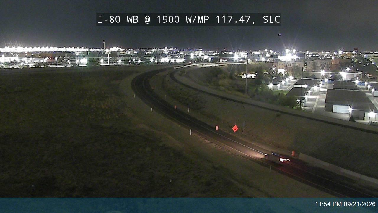 I-80 WB @ 1900 W / MP 117.47, SLC