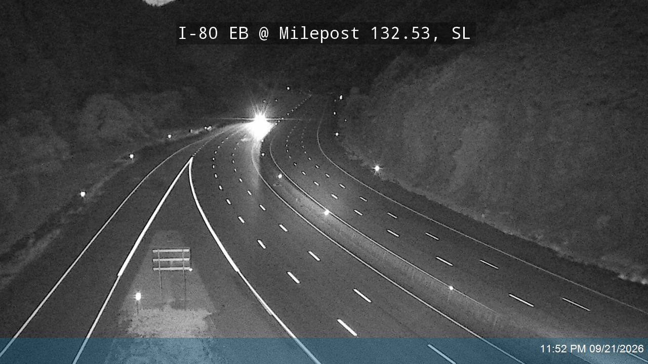 I-80 / Parleys Canyon EB @ Milepost 132.53, SL