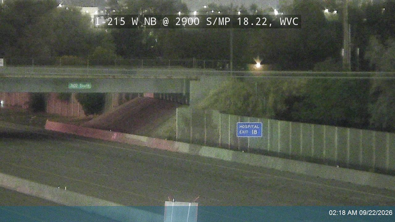 I-215 W NB @ 2900 S / MP 18.22, WVC