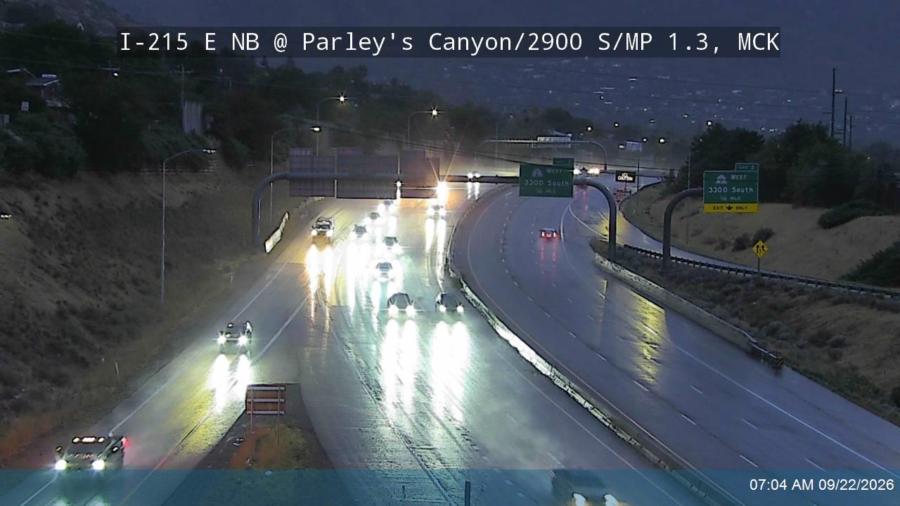 I-215 E NB @ Parleys Canyon / 2900 S / MP 1.3, MCK