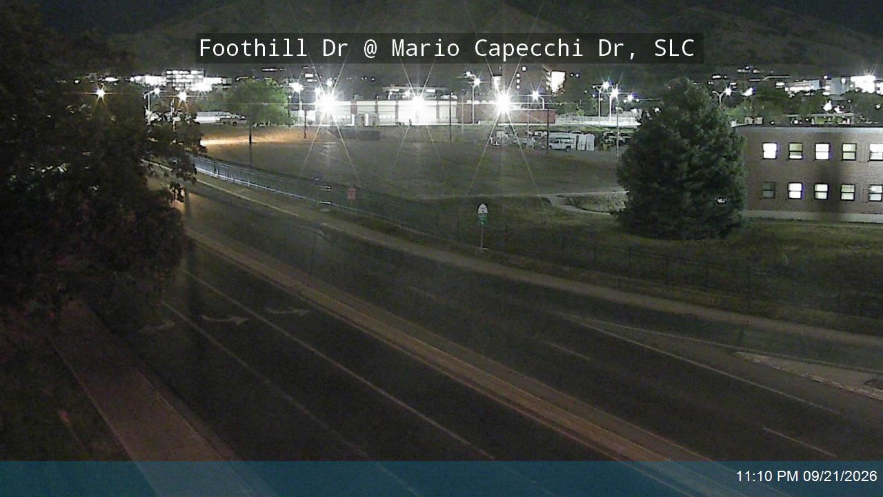 Foothill Dr / Honorary Veterans Blvd / SR-186 @ Mario Capecchi Dr, SLC