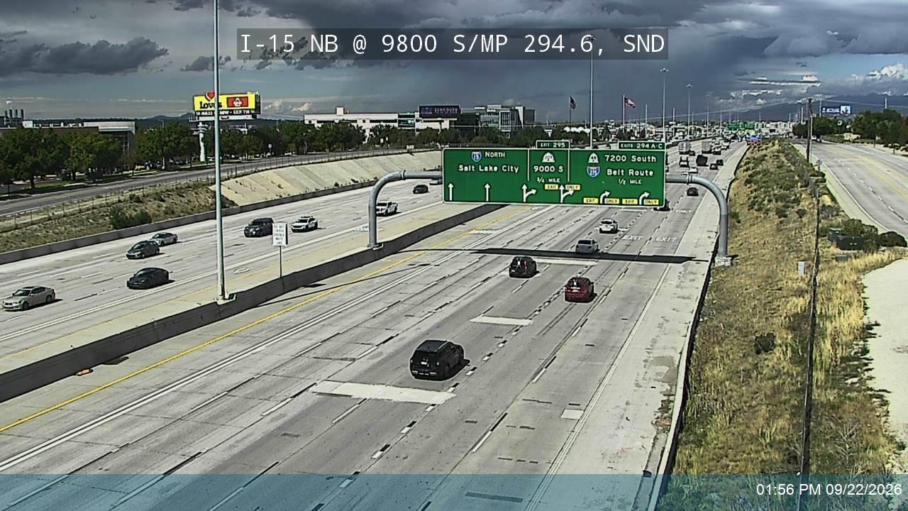 I-15 NB @ 9800 S / MP 294.6, SND