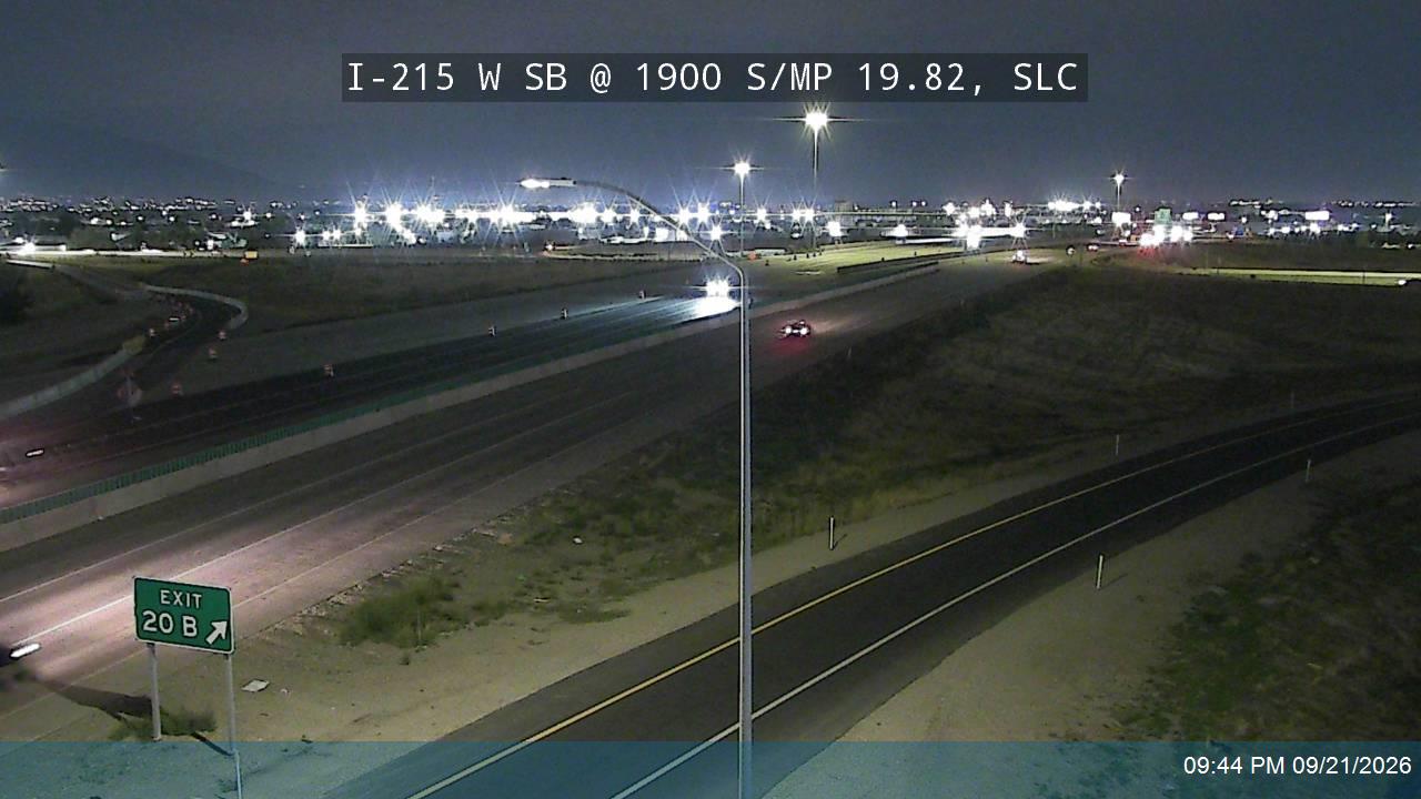 I-215 W SB @ 1900 S / MP 19.82, SLC