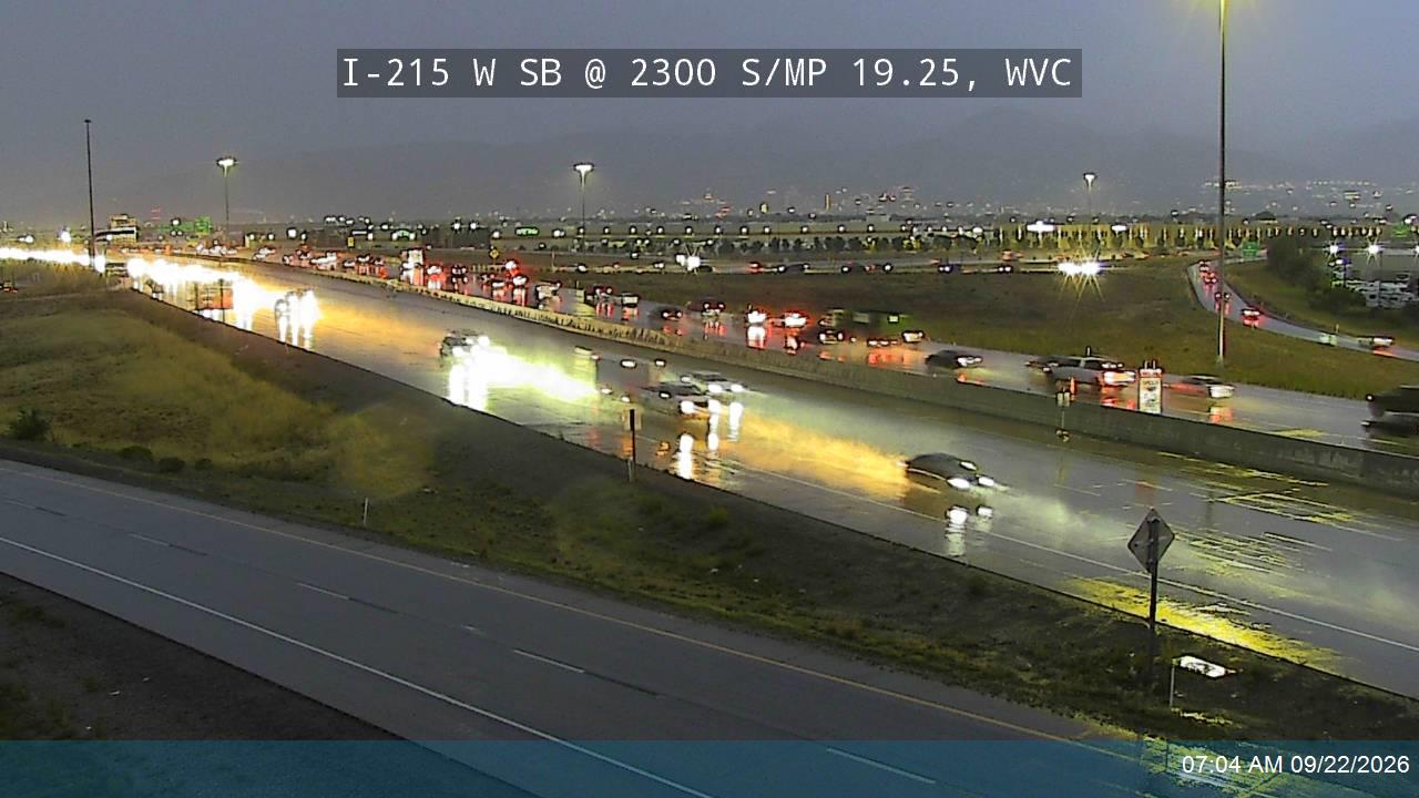 I-215 W SB @ 2300 S / MP 19.25, WVC