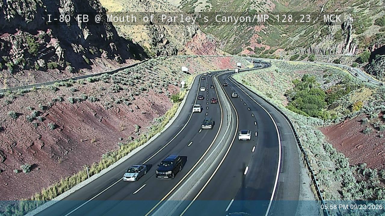 I-80 EB @ Mouth of Parleys Canyon / MP 128.23, SL