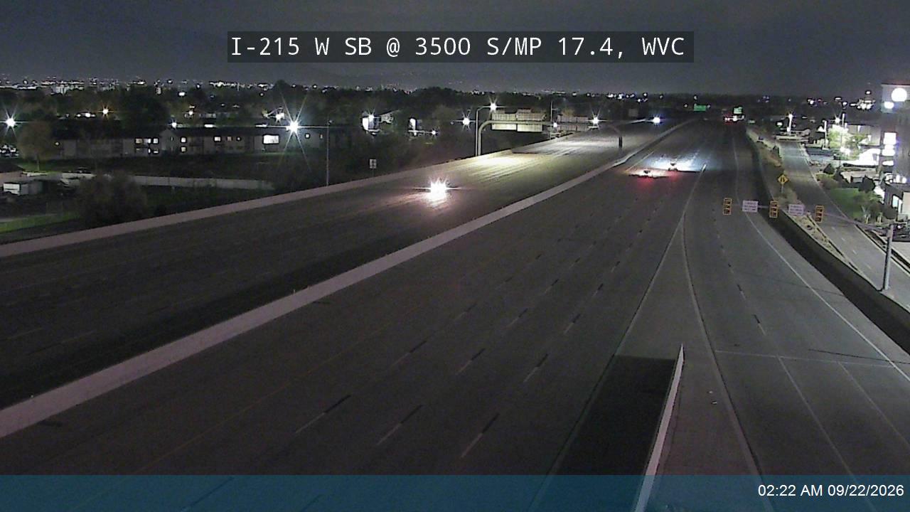 I-215 W SB @ 3500 S / SR-171 / MP 17.4, WVC