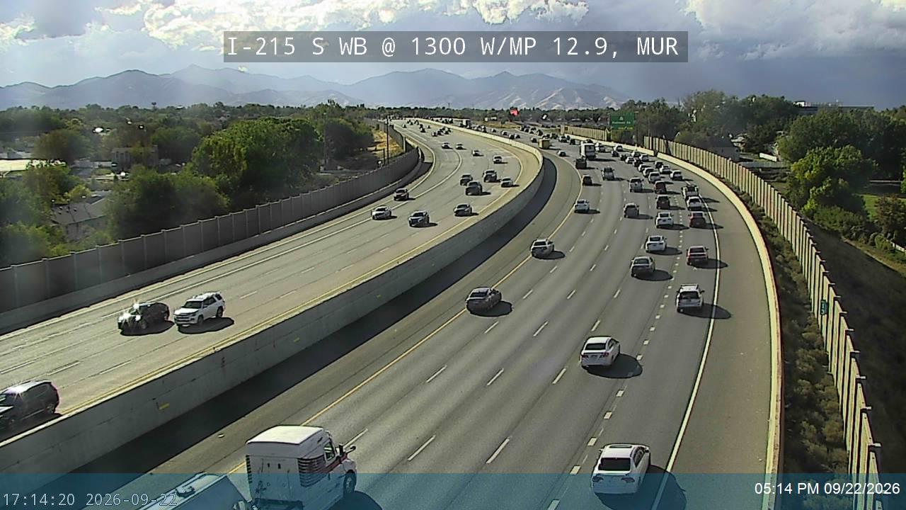 I-215 S WB @ 1300 W / MP 12.9, MUR