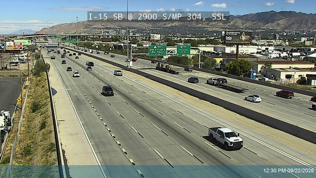 I-15 SB @ 2900 S / MP 304, SSL