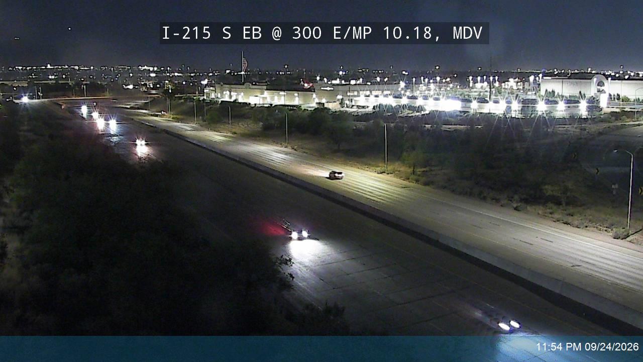 I-215 S EB @ 300 E / MP 10.18, MDV