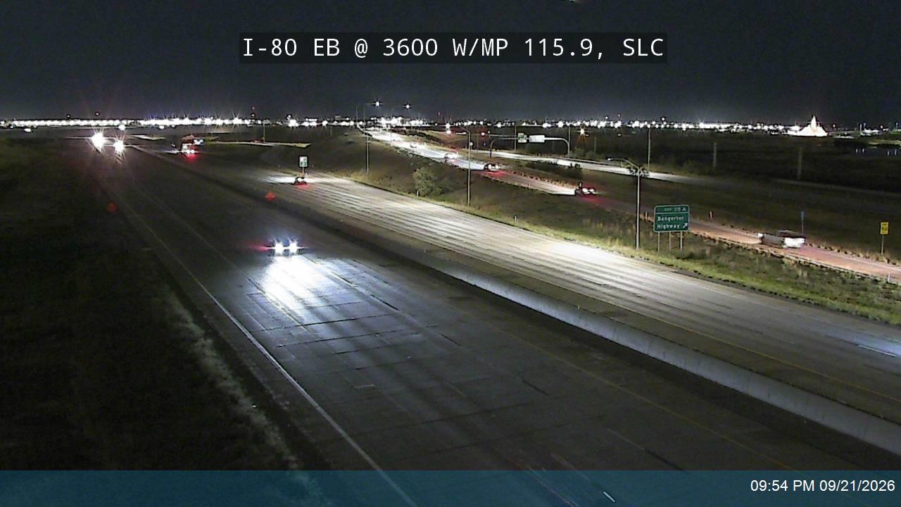 I-80 EB @ 3600 W / MP 115.9, SLC