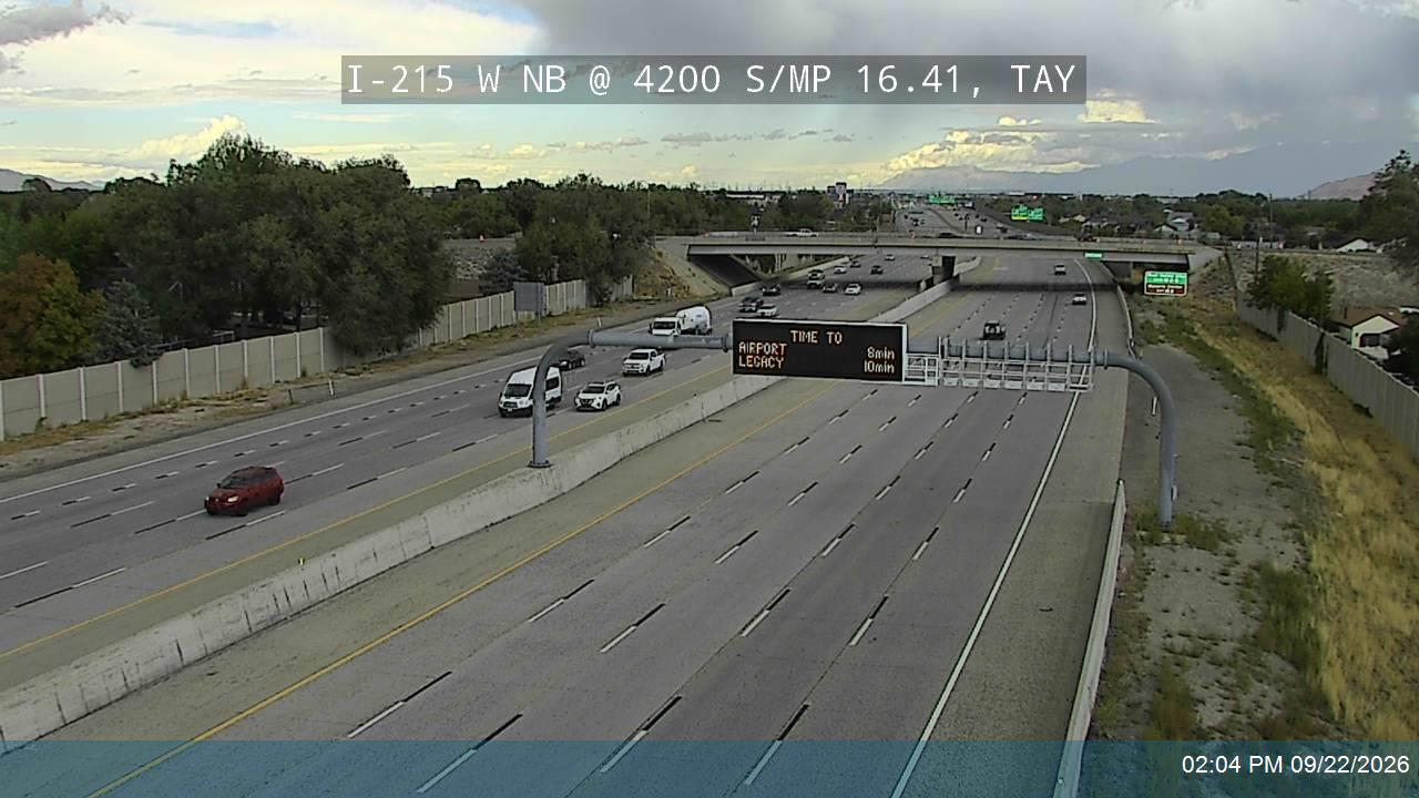 I-215 W NB @ 4200 S / MP 16.41, TAY