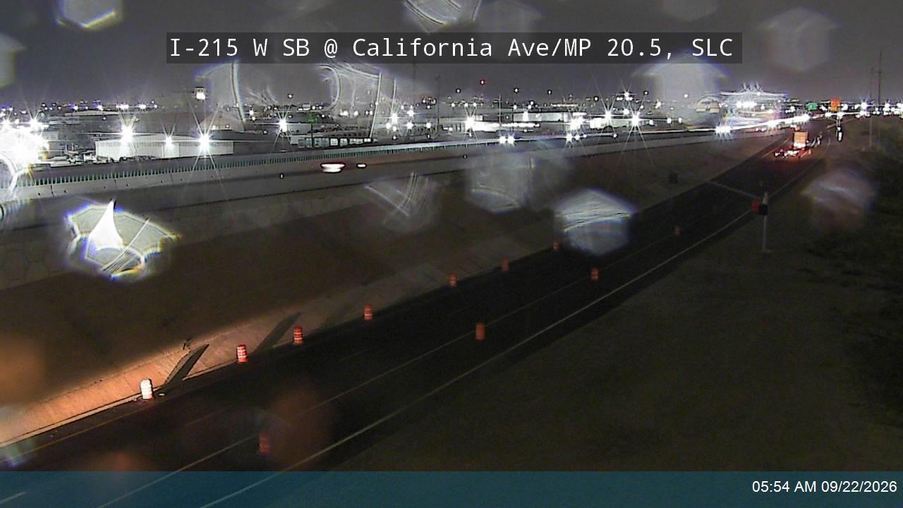 I-215 W SB @ California Ave / 1330 S / MP 20.5, SLC