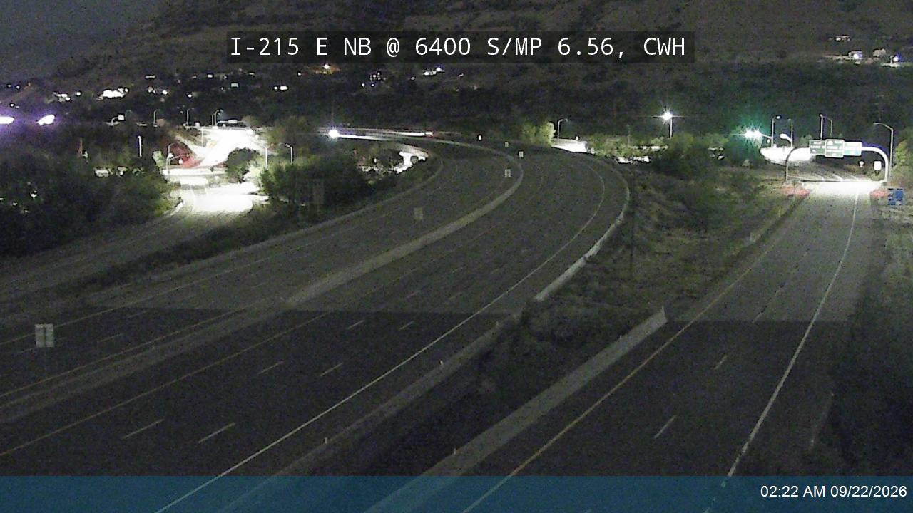 I-215 E NB @ 6400 S / MP 6.56, CWH