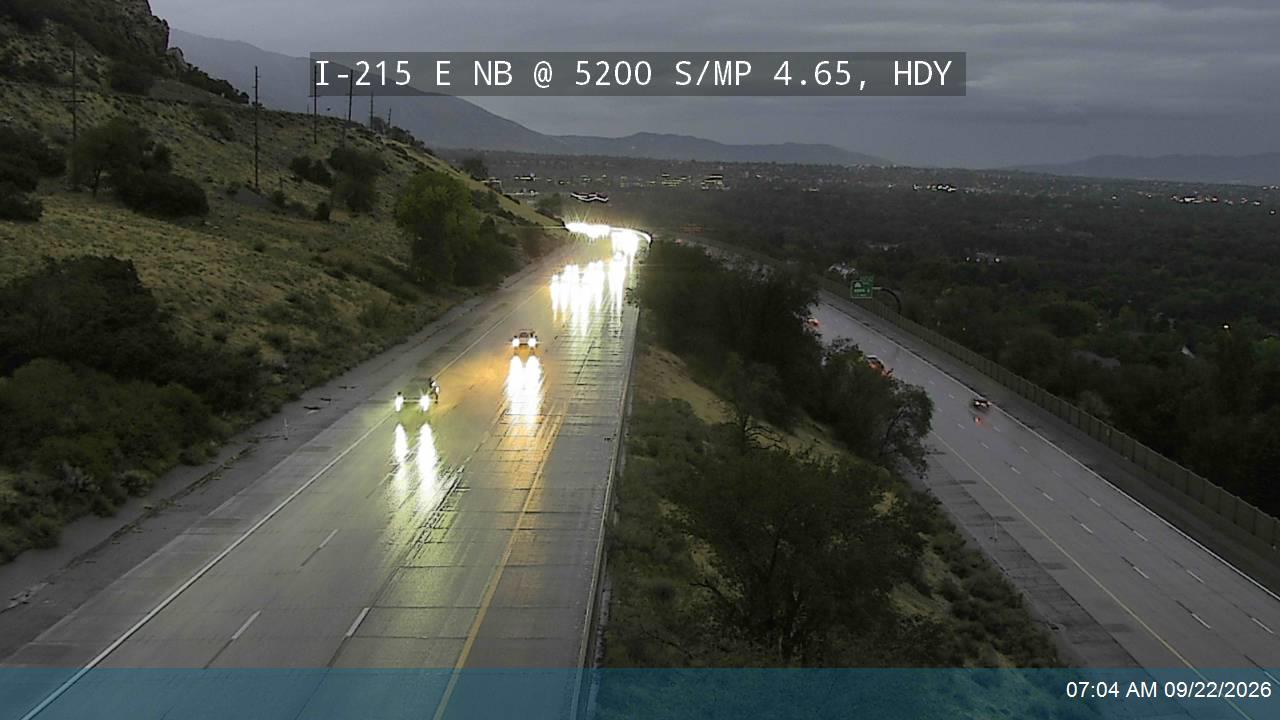 I-215 E NB @ 5200 S / MP 4.65, HDY
