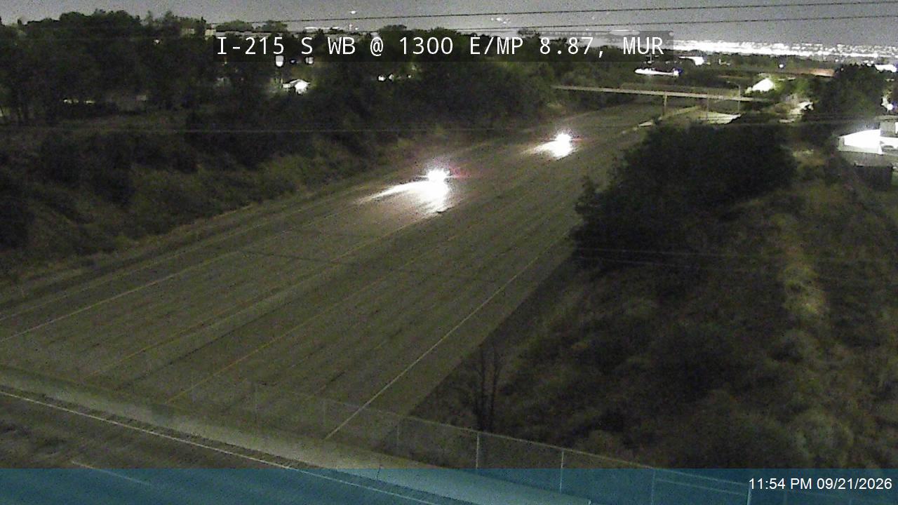 I-215 S WB @ 1300 E / MP 8.87, CWH