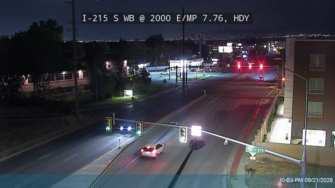 I-215 S WB @ 2000 E / Highland Dr / SR-152 / MP 7.76, HDY