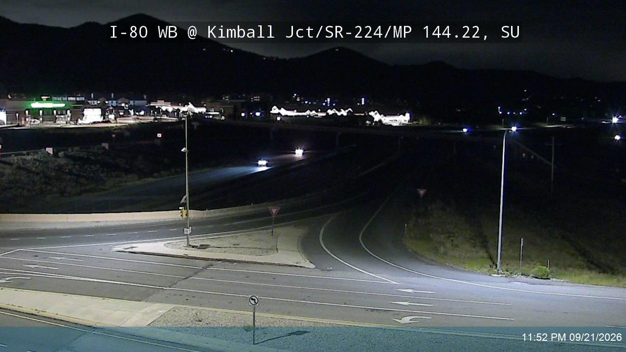 I-80 WB @ Kimball Jct / SR-224 / MP 144.22, SU