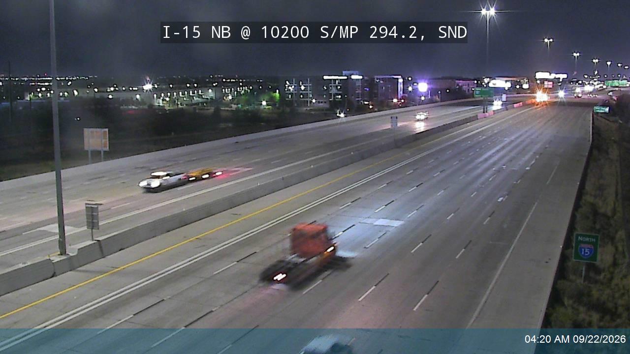 I-15 NB @ 10200 S / MP 294.2, SND