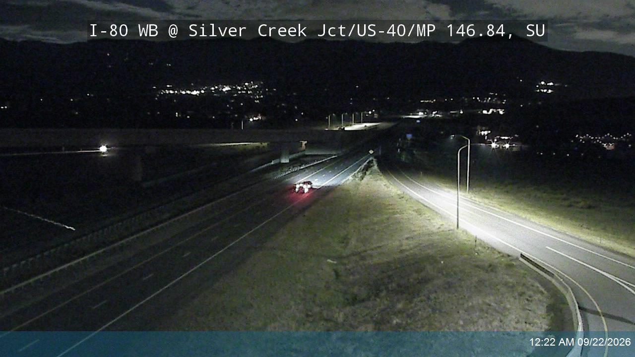 I-80 WB @ Silver Creek Jct / US-40 / MP 146.84, SU