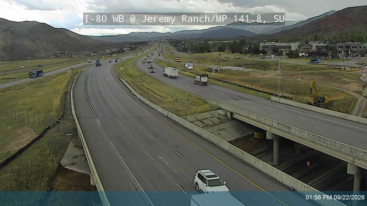 I-80 WB @ Jeremy Ranch / MP 141.8, SU
