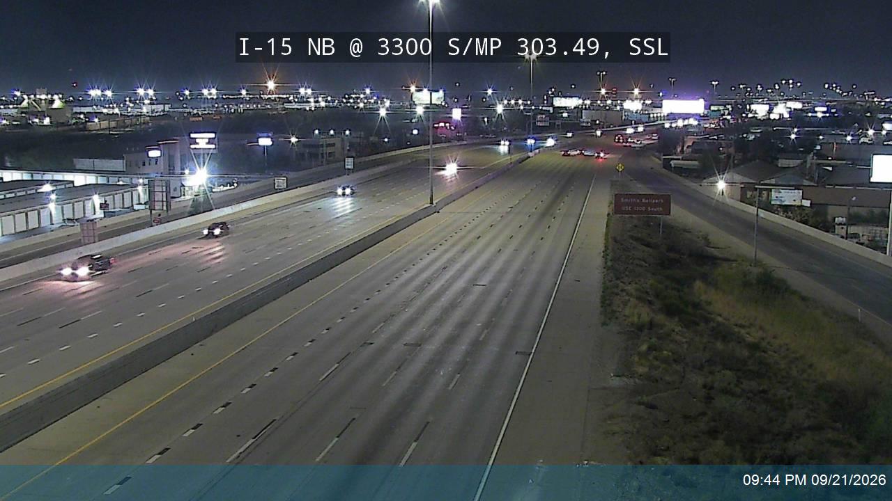 I-15 NB @ 3300 S / SR-171 / MP 303.49, SSL