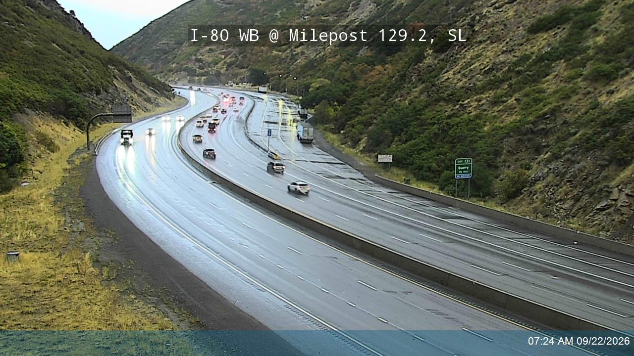 I-80 / Parleys Canyon WB @ Chain Up Area West / MP 129.2, SL