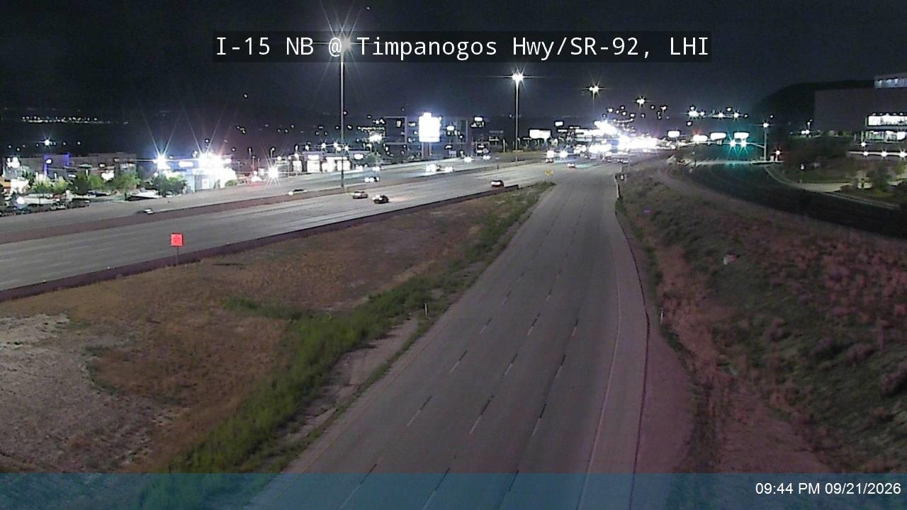 I-15 NB @ Timpanogos Hwy / SR-92 / MP 284, LHI