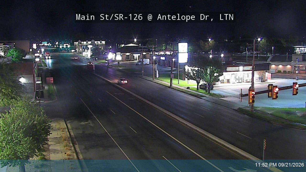 Main St / SR-126 @ Antelope Dr / SR-108, LTN
