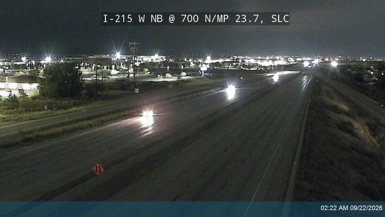 I-215 W NB @ 700 N / MP 23.7, SLC