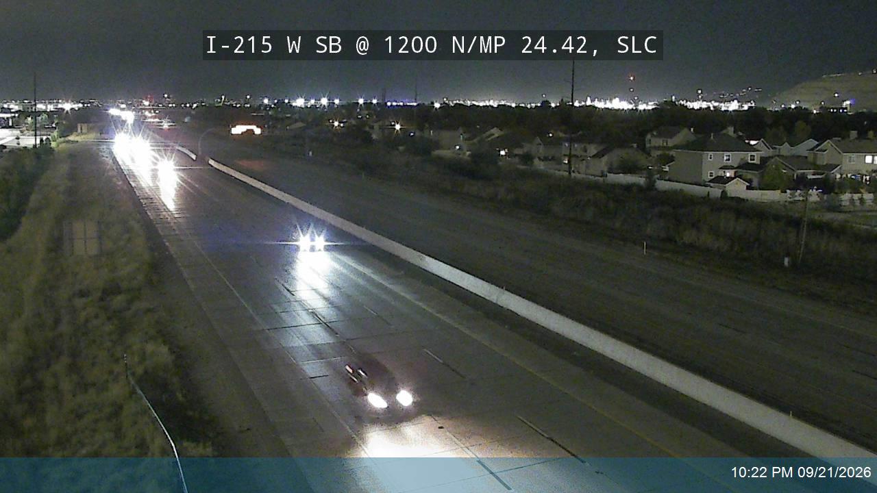 I-215 W SB @ 1200 N / MP 24.42, SLC