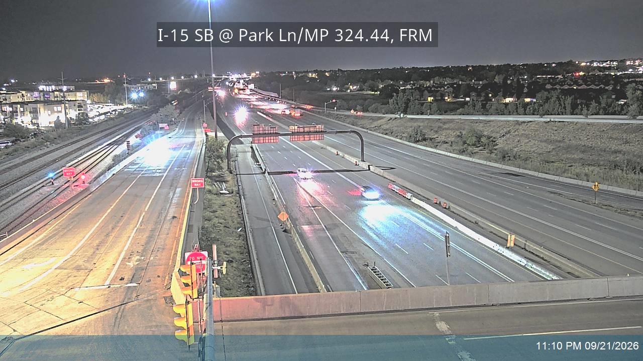 I-15 SB @ Park Ln / 1100 W / SR-225 / MP 324.44, FRM