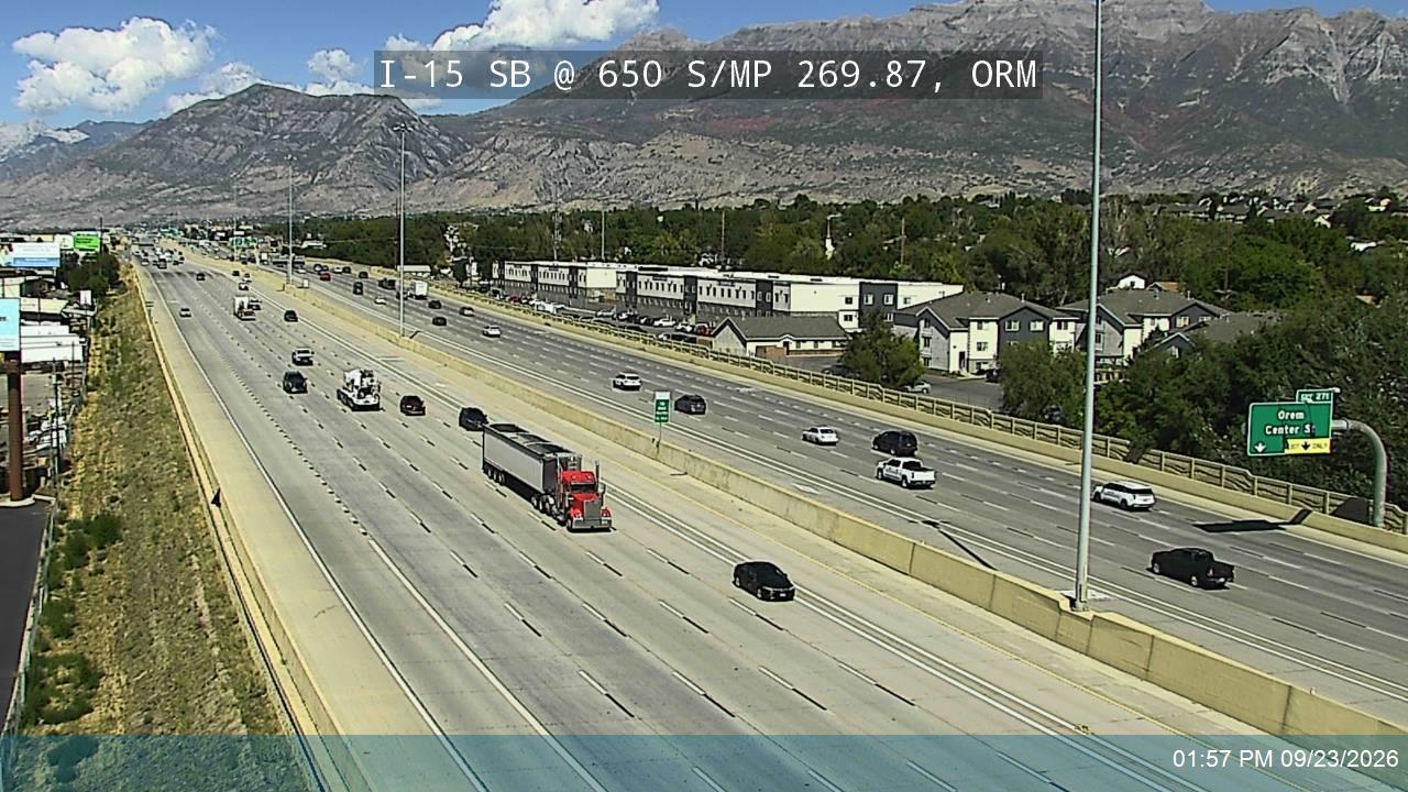 I-15 SB @ 650 S / MP 269.87, ORM
