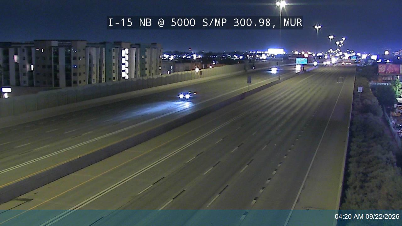 I-15 NB @ 5000 S / MP 301, MUR