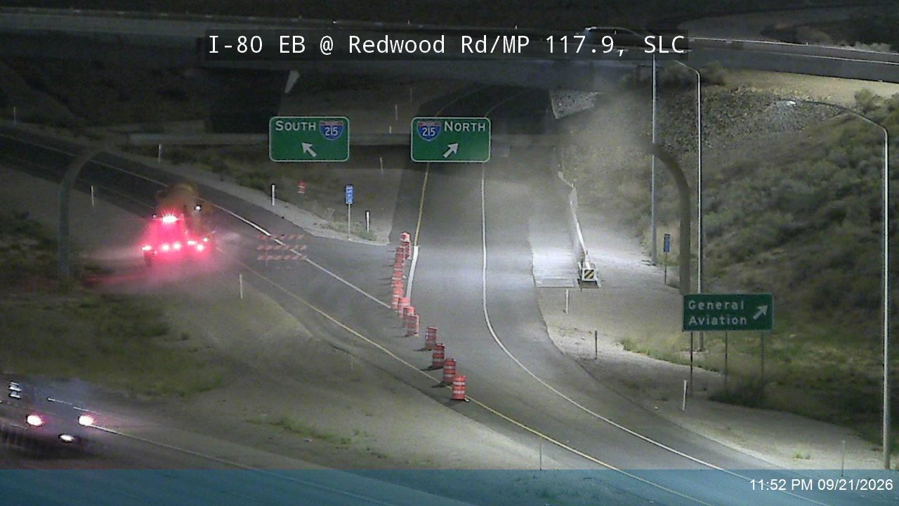 I-80 EB @ Redwood Rd / SR-68 / MP 117.9, SLC