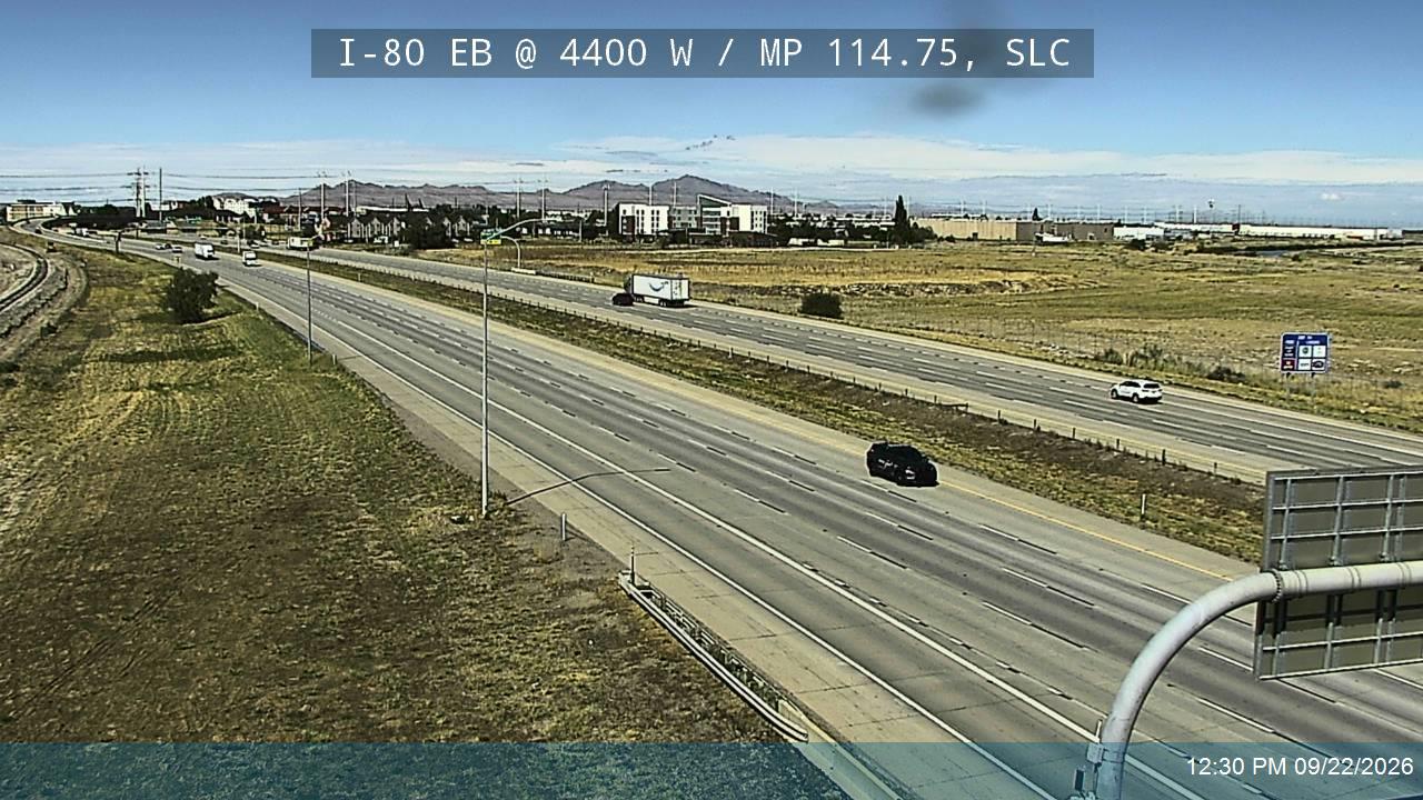 I-80 EB @ 4400 W / MP 114.75, SLC