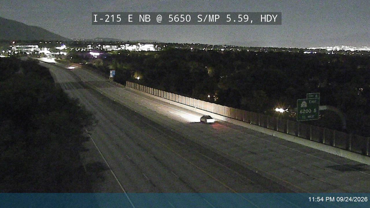 I-215 E NB @ 5650 S / MP 5.59, HDY