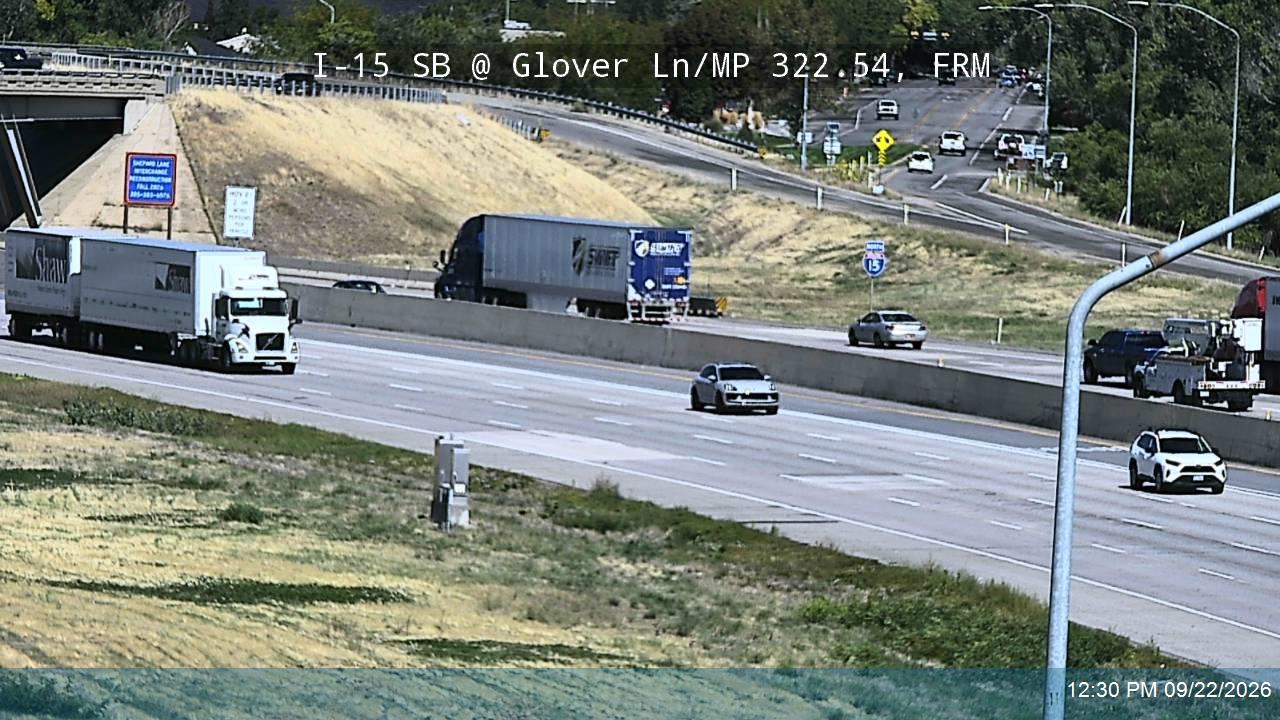 I-15 SB @ Glover Ln / MP 322.54, FRM