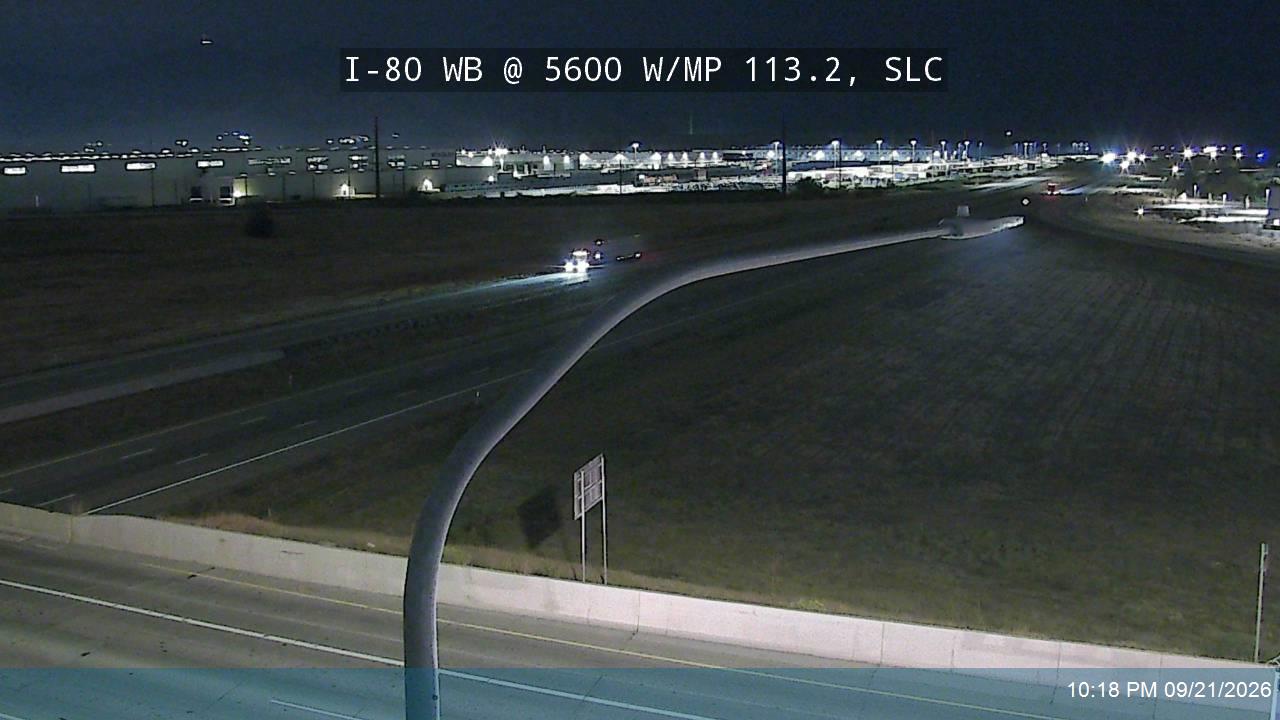 I-80 WB @ 5600 W / SR-172 / MP 113.2, SLC