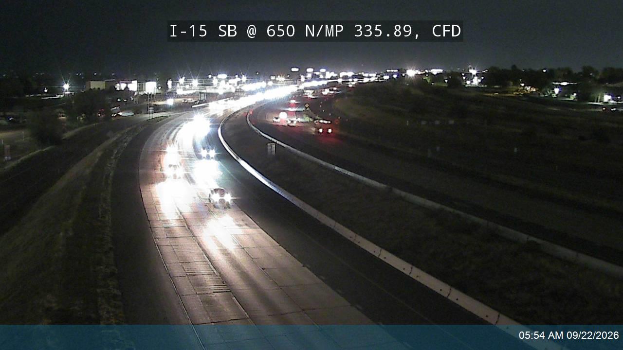 I-15 SB @ 650 N / SR-103 / MP 335.89, CFD