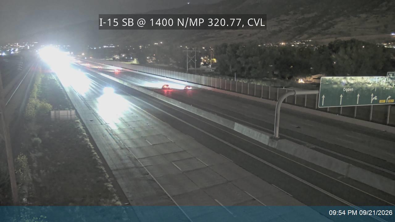 I-15 SB @ 1400 N / MP 320.77, CVL