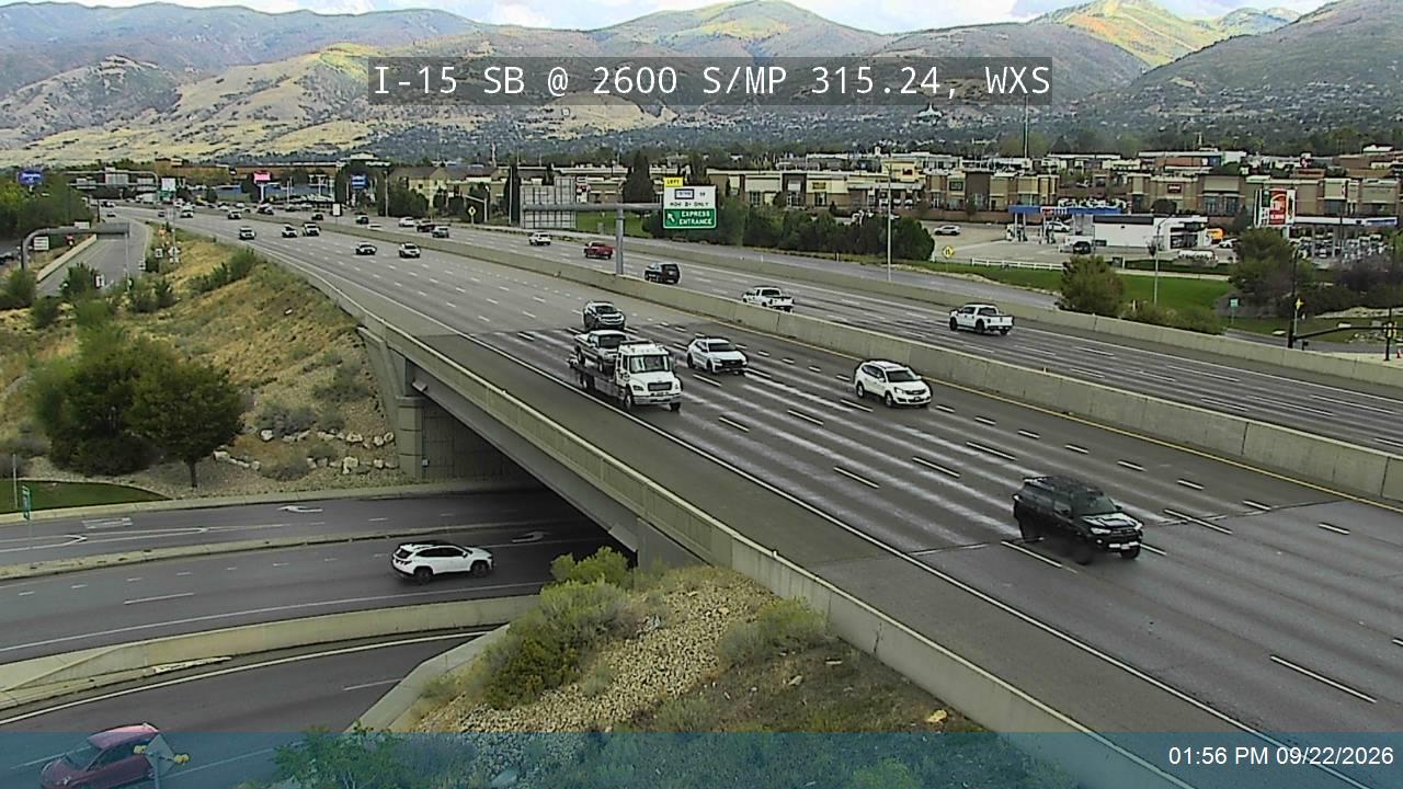 I-15 SB @ 2600 S  / SR-93 / MP 315.24, WXS