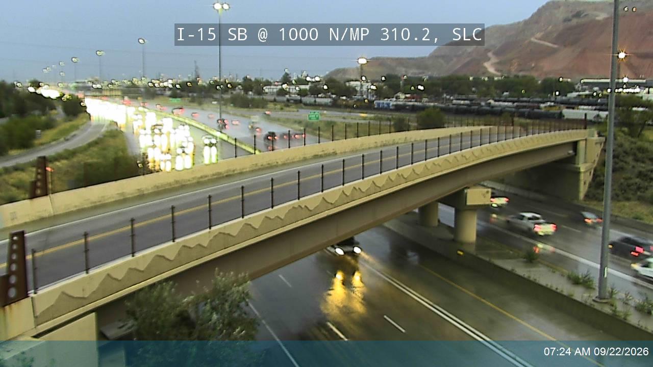 I-15 SB @ 1000 N / MP 310.2, SLC