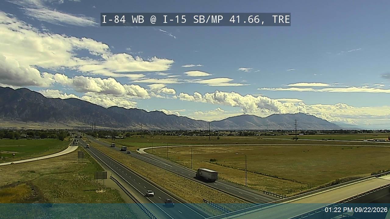 I-84 WB @ I-15 SB / MP 41.66, TRE