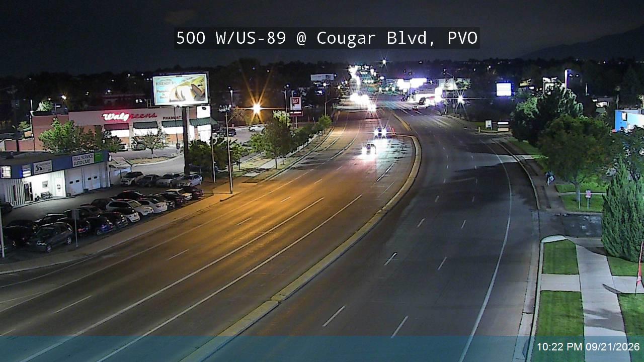 500 W / State St / US-89 @ Cougar Blvd / Columbia Ln / 1230 N, PVO