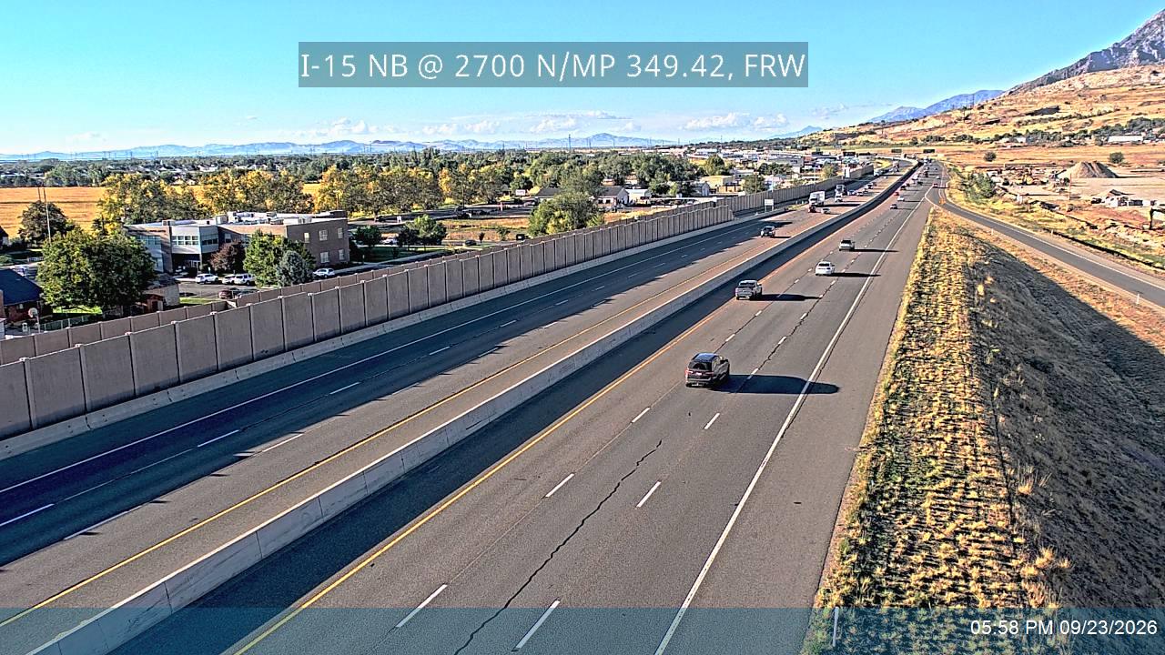 I-15 NB @ 2700 N / SR-134 / MP 349.42, FRW