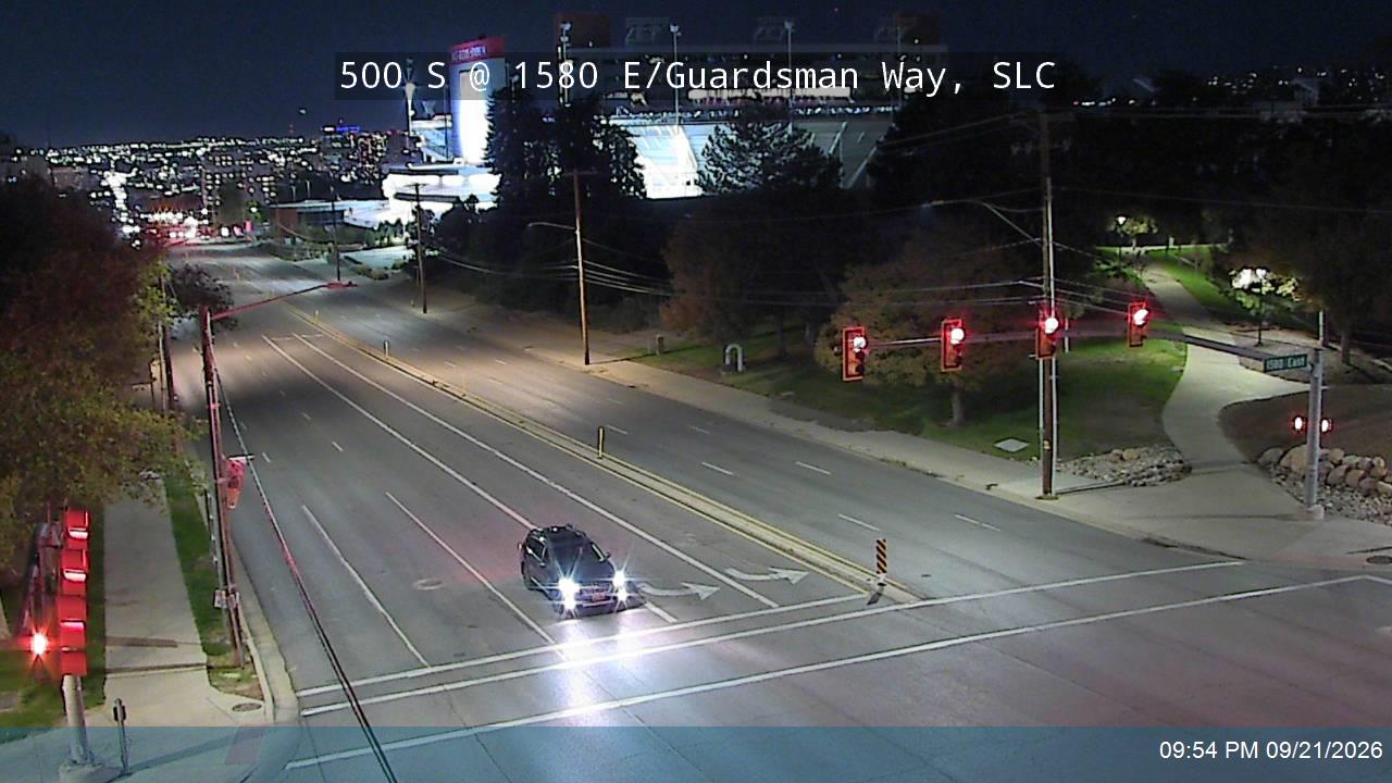 500 S / University Blvd / SR-186 @ 1580 E / Guardsman Way, SLC