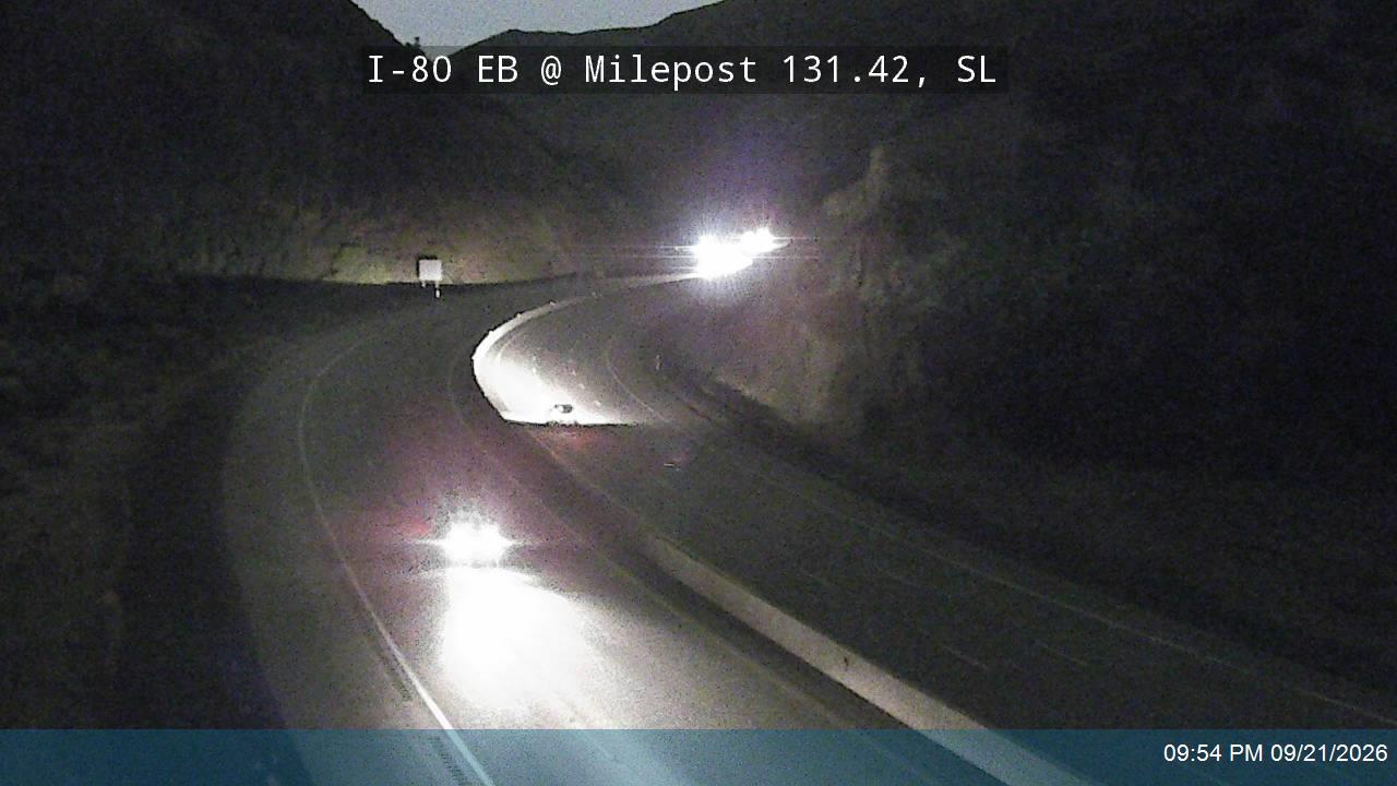 I-80 / Parleys Canyon EB @ Milepost 131.42, SL