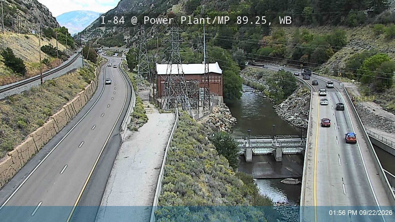 I-84 / Weber Canyon @ Power Plant / MP 89.25, WB