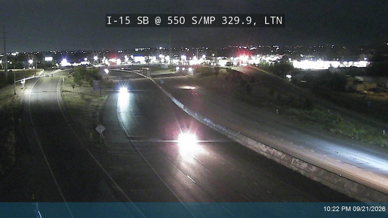 I-15 SB @ 550 S / MP 329.9, LTN